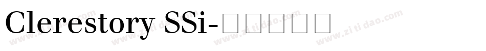 Clerestory SSi字体转换
